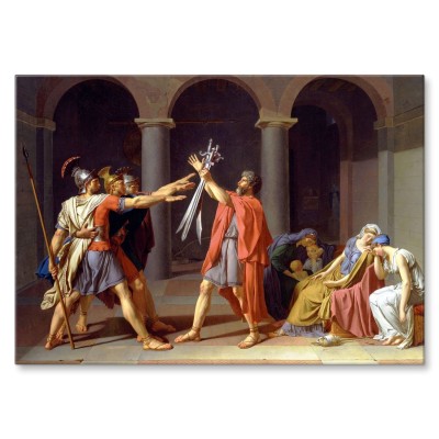 Plakat metalowy Oath of horatii David Prezent