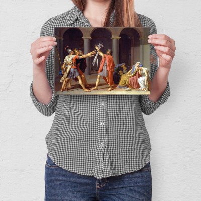 Plakat metalowy Oath of horatii David Prezent