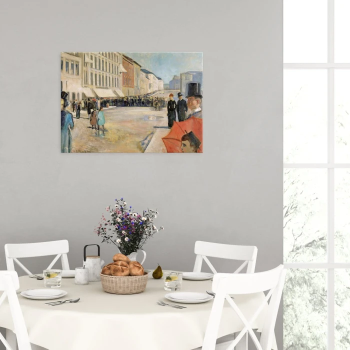 Poster metal Music on street Munch gift