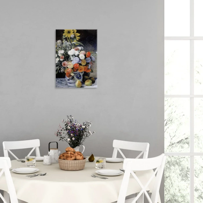 Plakat metalowy Mixed flowers Renoir Prezent