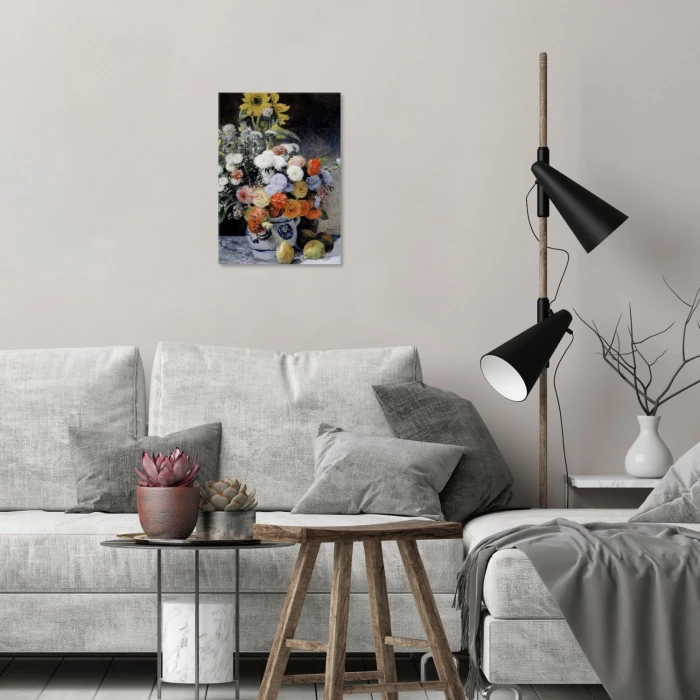Plakat metalowy Mixed flowers Renoir Prezent