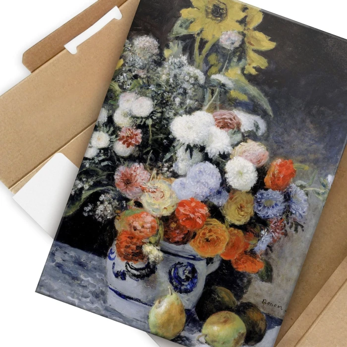 Plakat metalowy Mixed flowers Renoir Prezent