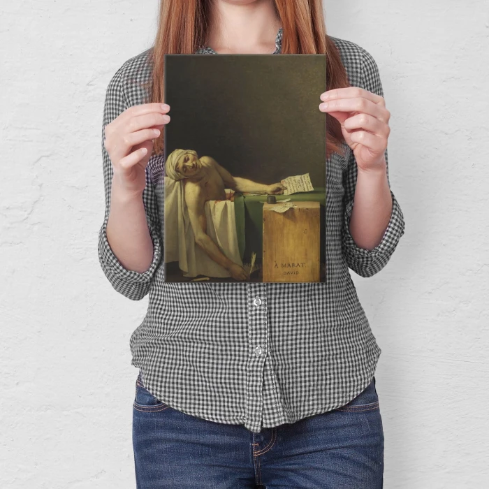 Poster metal Marat assassinated David gift