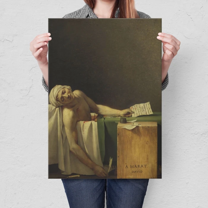 Poster metal Marat assassinated David gift