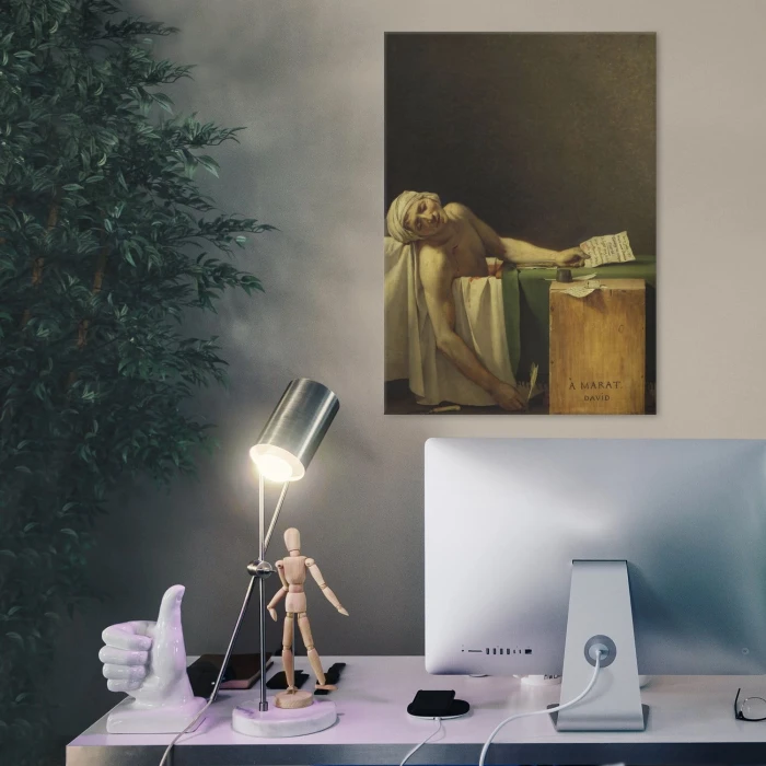 Poster metal Marat assassinated David gift