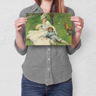 Poster metal Madame monet Renoir gift
