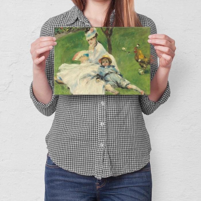Plakat metalowy Madame monet Renoir Prezent