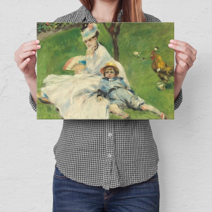 Plakat metalowy Madame monet Renoir Prezent