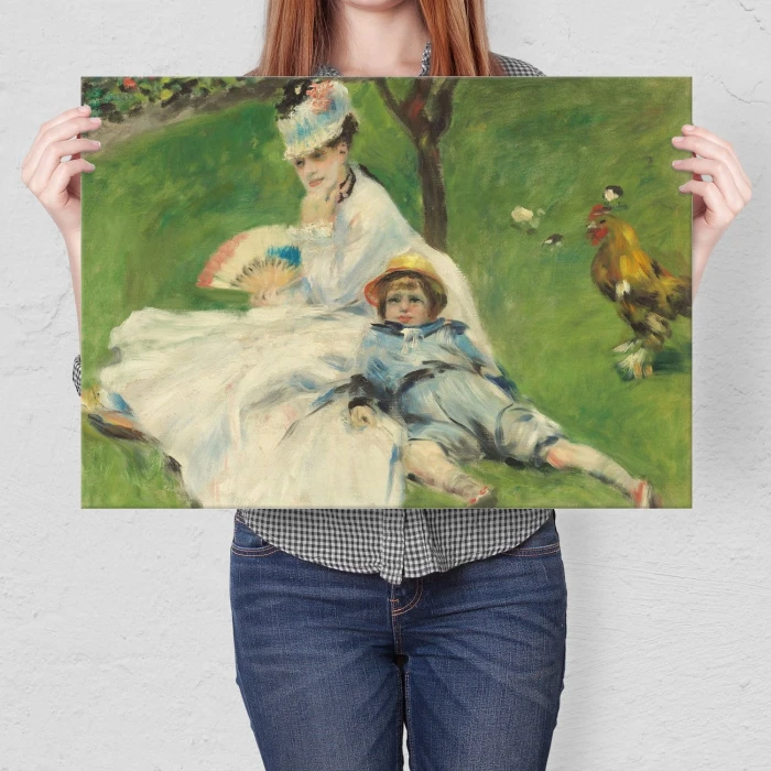Plakat metalowy Madame monet Renoir Prezent