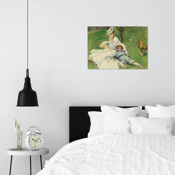 Plakat metalowy Madame monet Renoir Prezent