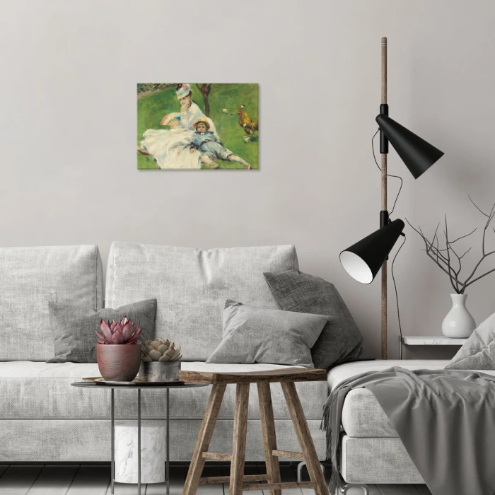 Plakat metalowy Madame monet Renoir Prezent