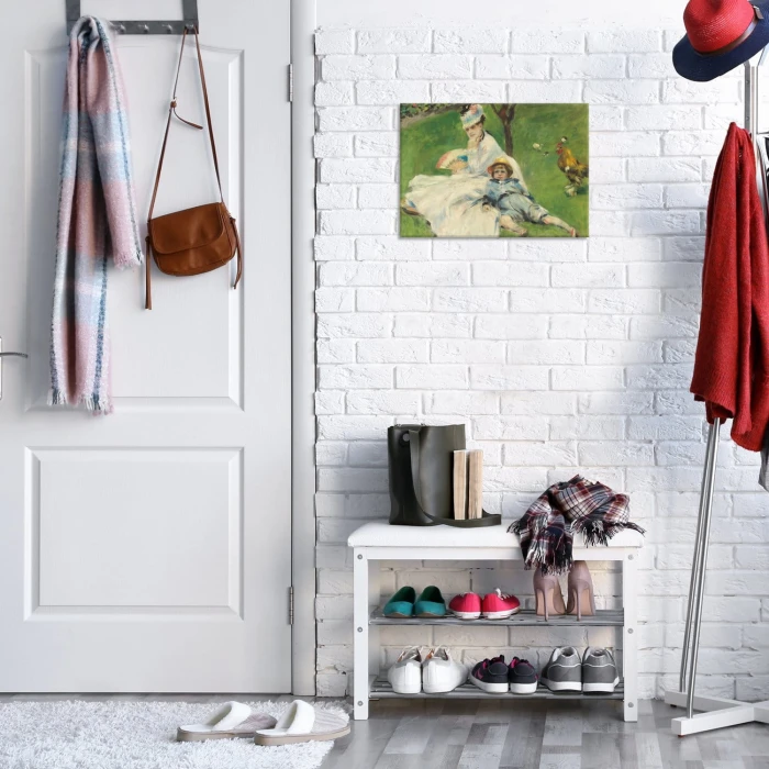 Plakat metalowy Madame monet Renoir Prezent