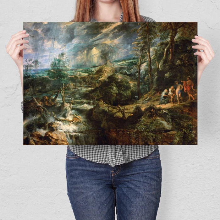 Poster metal Philemon & Baucis Rubens gift