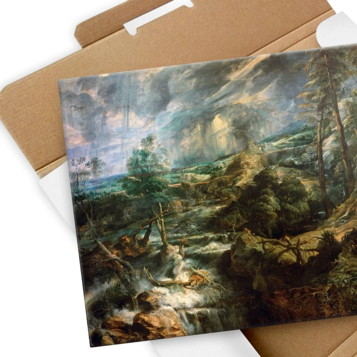Plakat metalowy Philemon & Baucis Rubens Prezent