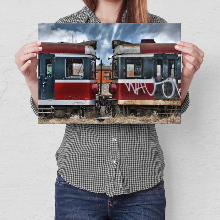 Plakat metalowy EN57 Prezent
