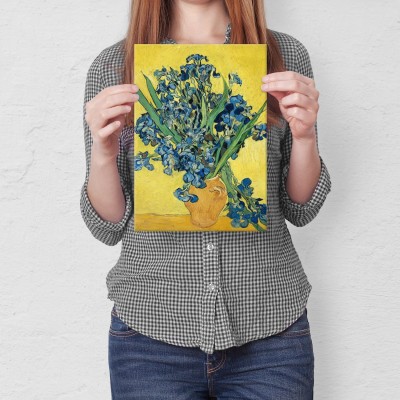 Plakat metalowy Irises Vincent van Gogh Prezent