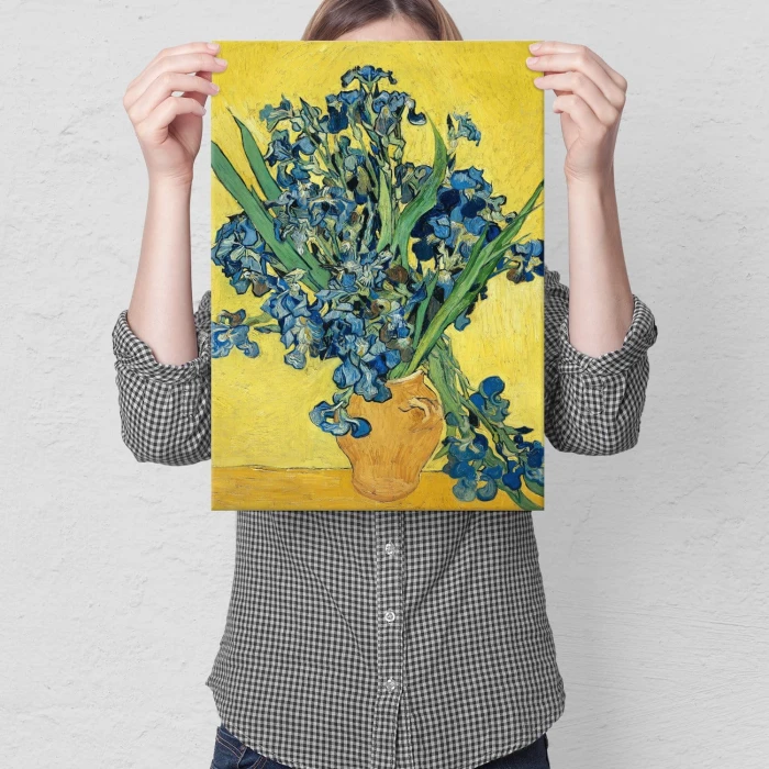 Plakat metalowy Irises Vincent van Gogh Prezent