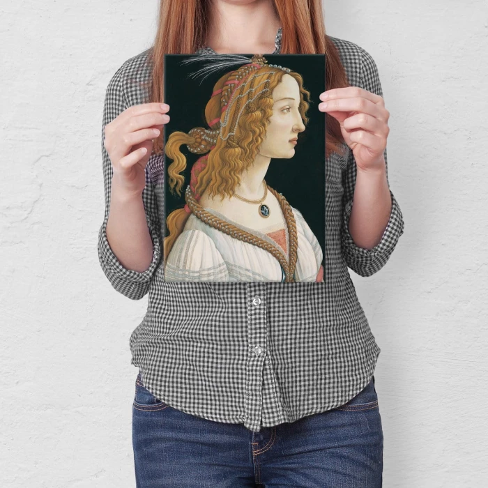 Poster metal Lady Sandro Botticelli gift