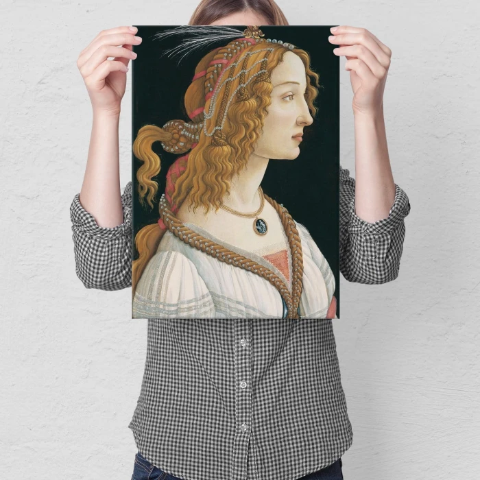 Poster metal Lady Sandro Botticelli gift