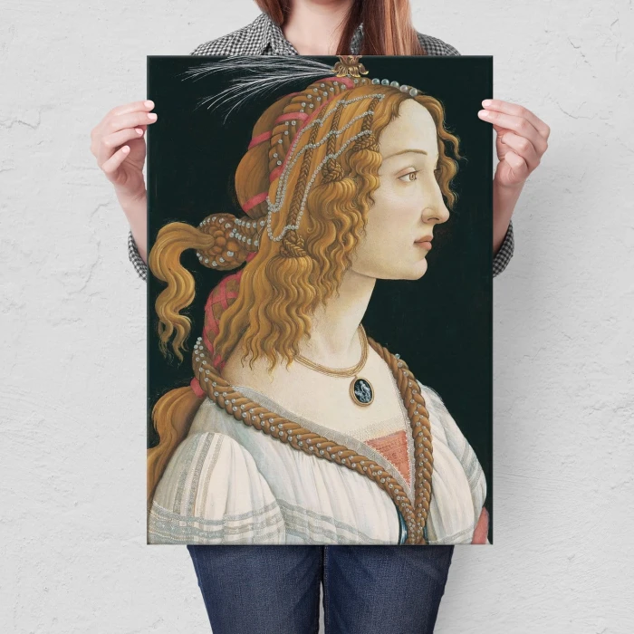 Poster metal Lady Sandro Botticelli gift