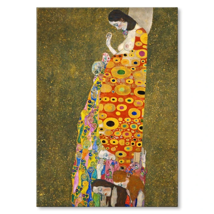 Plakat metalowy Hope II Gustav Klimt Prezent