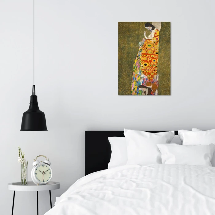Plakat metalowy Hope II Gustav Klimt Prezent