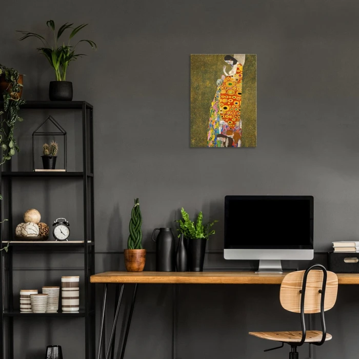 Plakat metalowy Hope II Gustav Klimt Prezent