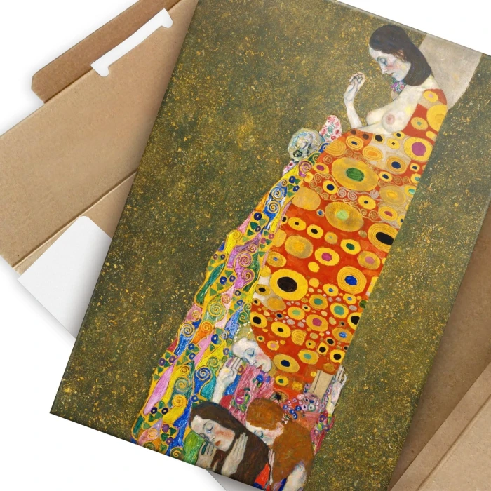 Plakat metalowy Hope II Gustav Klimt Prezent