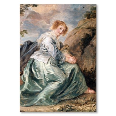 Poster metal Hagar in desert Rubens gift