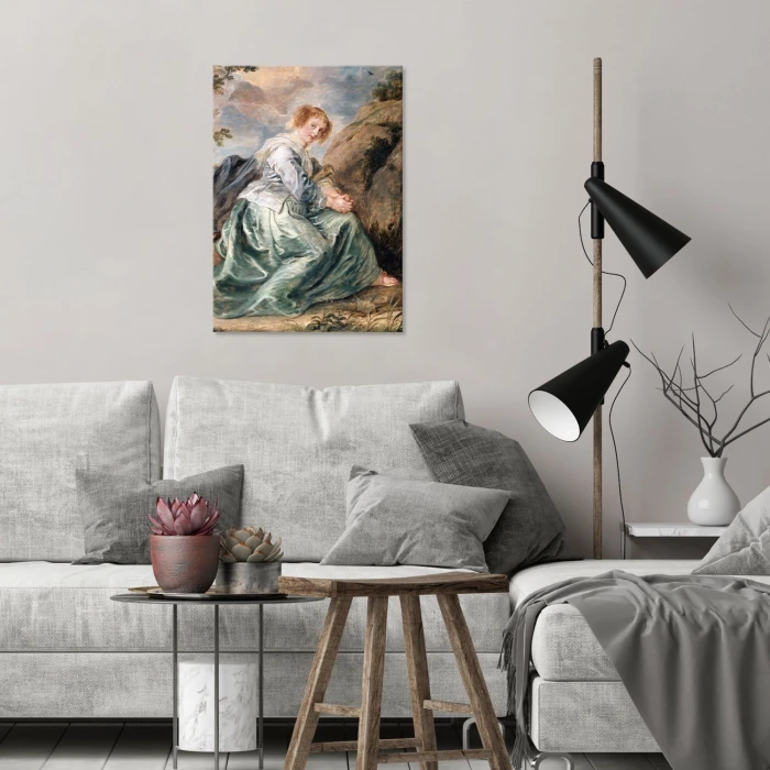Poster metal Hagar in desert Rubens gift