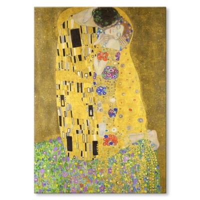 Plakat metalowy The Kiss Gustav Klimt Prezent