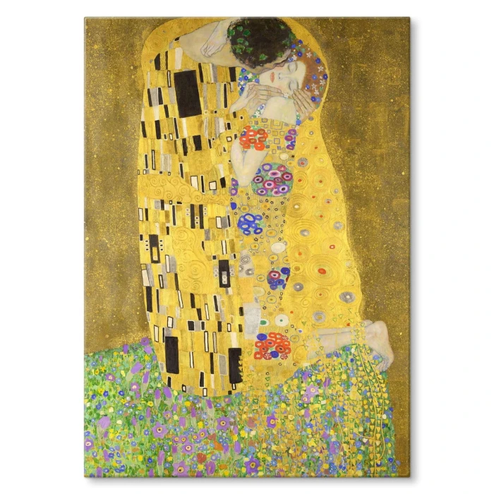 Poster metal The Kiss Gustav Klimt gift