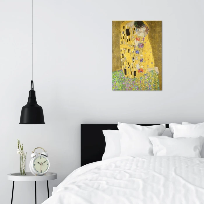 Poster metal The Kiss Gustav Klimt gift
