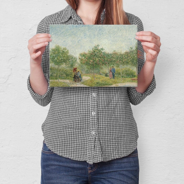 Poster metal Garden Vincent van Gogh gift