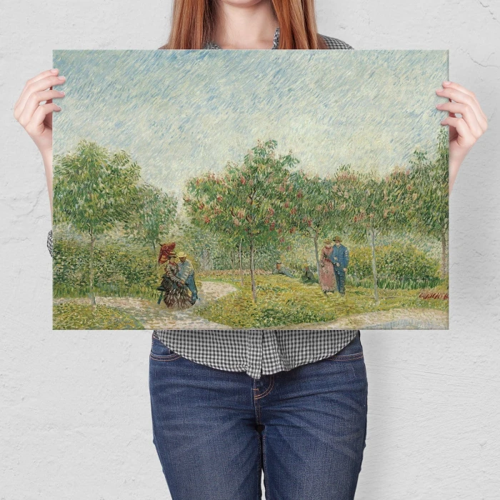 Poster metal Garden Vincent van Gogh gift