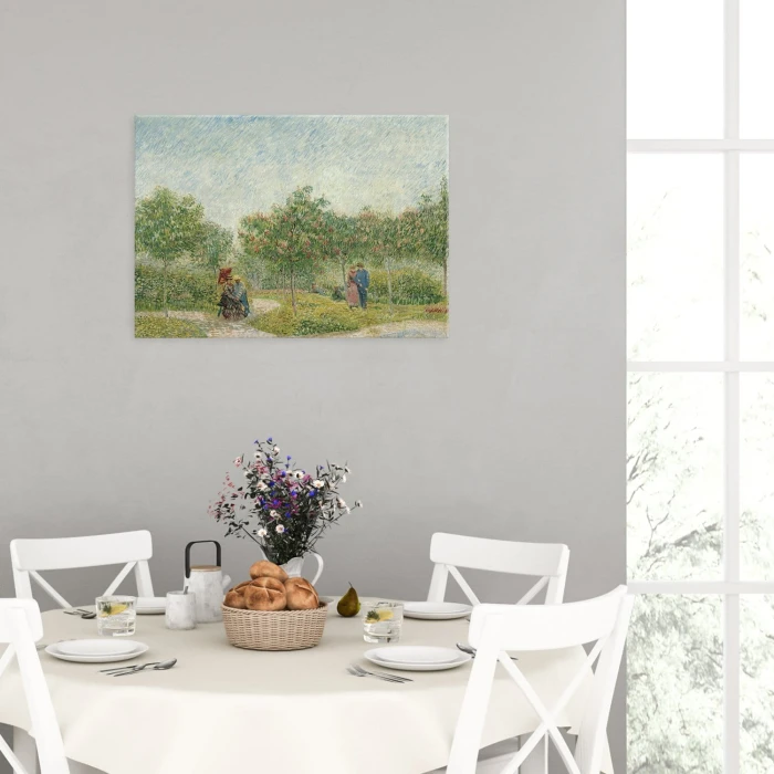 Poster metal Garden Vincent van Gogh gift