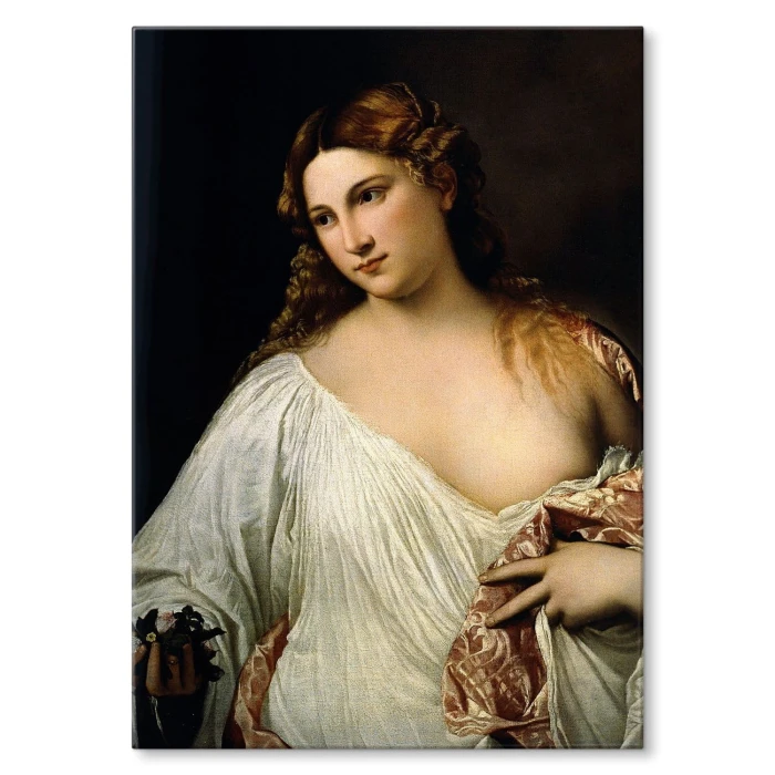 Plakat metalowy Flora Titian Vecellio Prezent