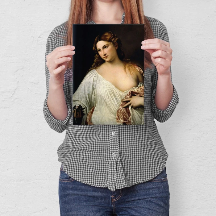 Plakat metalowy Flora Titian Vecellio Prezent