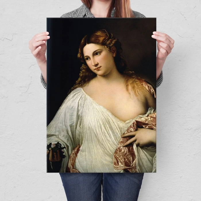 Plakat metalowy Flora Titian Vecellio Prezent