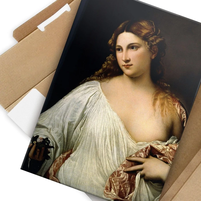 Plakat metalowy Flora Titian Vecellio Prezent