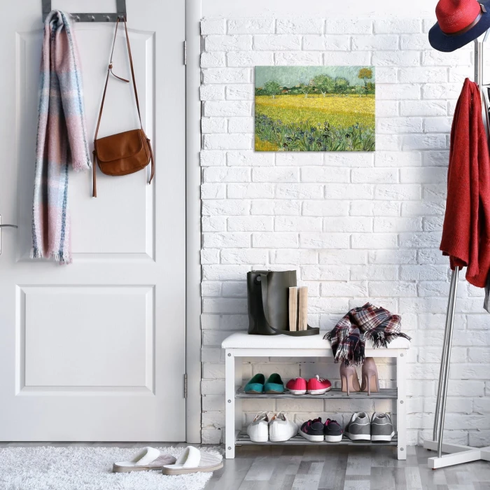 Poster metal Field flowers van Gogh gift