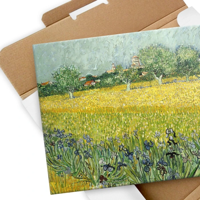 Plakat metalowy Field flowers van Gogh Prezent