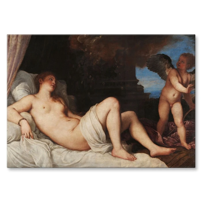 Plakat metalowy Danae Titian Prezent