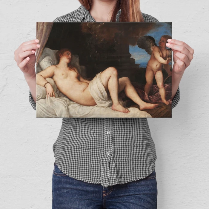 Plakat metalowy Danae Titian Prezent