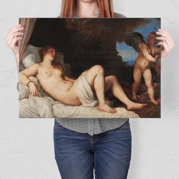Plakat metalowy Danae Titian Prezent