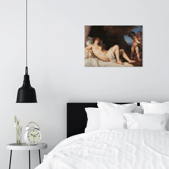 Plakat metalowy Danae Titian Prezent