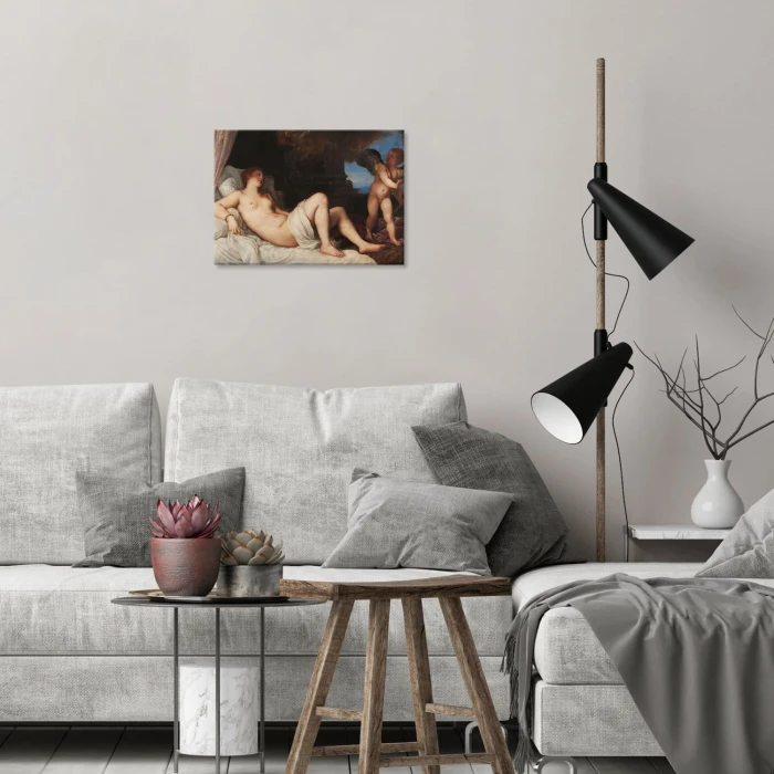 Plakat metalowy Danae Titian Prezent
