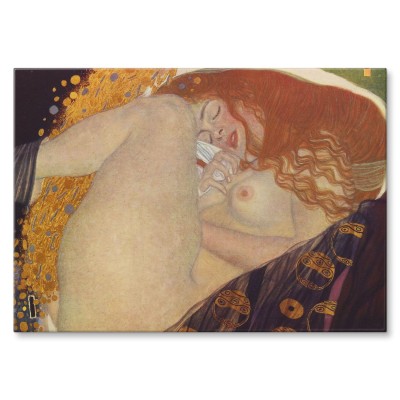 Plakat metalowy Danae plate 32 Klimt Prezent