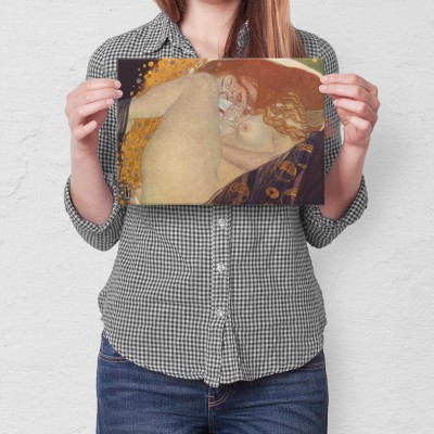Plakat metalowy Danae plate 32 Klimt Prezent