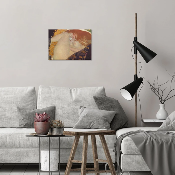 Plakat metalowy Danae plate 32 Klimt Prezent